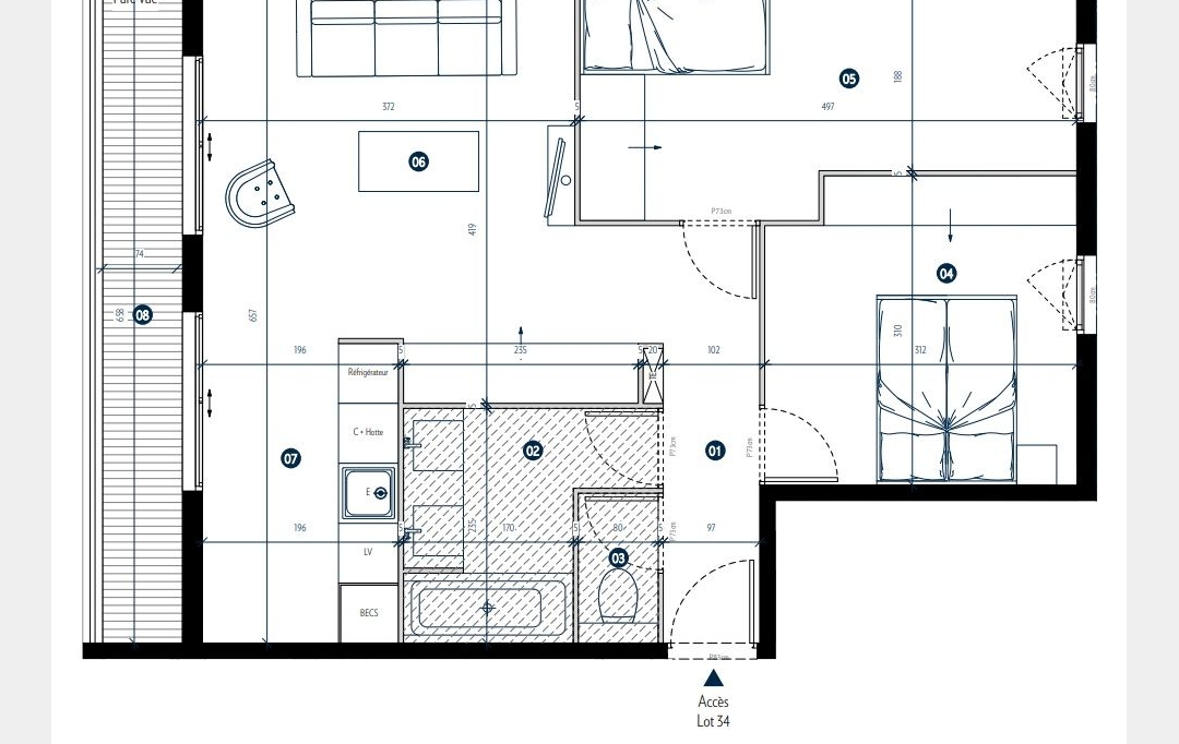 Annonces ST OUEN : Appartement | PARIS (75019) | 52 m2 | 502 600 &euro; 